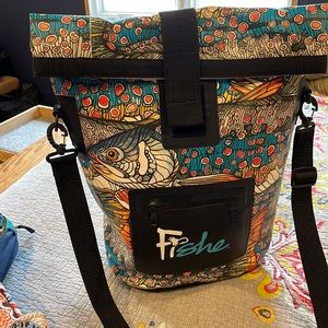 Fishe Waterproof Rolltop Bag - fabulous fish print!!!